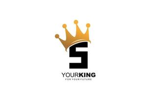 S logo crown for construction company. letter template vector illustration for your brand.