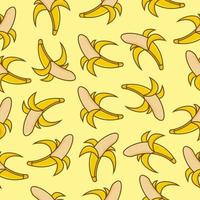banana seamless pattern vector