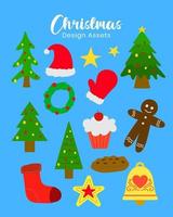 Merry Christmas Design Assets 2023 vector