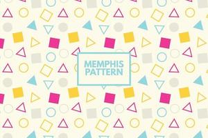 Geometric vector shapes. Colorful shapes. Memphis pattern. Seamless repeat pattern