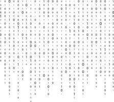 Falling numbers. Matrix. Digital data stream. binary code. Graphic technology background. vector