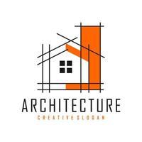 ilustración de vector de diseño de logotipo de arquitectura