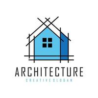 ilustración de vector de diseño de logotipo de arquitectura