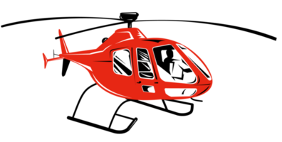 Hubschrauber-Chopper Retro png