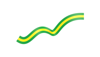 Bannerband mit brasilianischer Flagge png