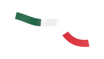 mexico flag banner ribbon png