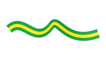 Bannerband mit brasilianischer Flagge png