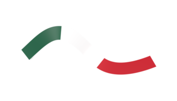 ruban de bannière drapeau mexique png