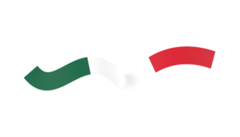 mexico flag banner ribbon png