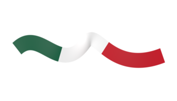 mexico flag banner ribbon png