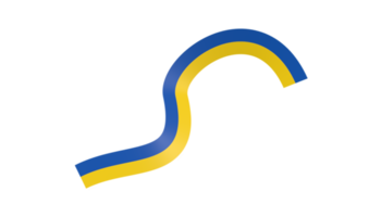 ruban de bannière drapeau ukraine png