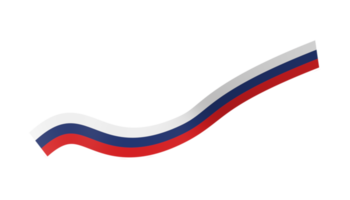 russia flag banner ribbon png