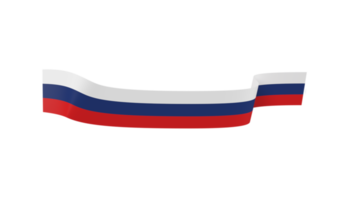 ruban de bannière drapeau russie png