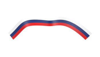 ruban de bannière drapeau russie png