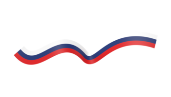 russia flag banner ribbon png