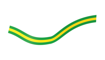 ruban de bannière de drapeau du brésil png