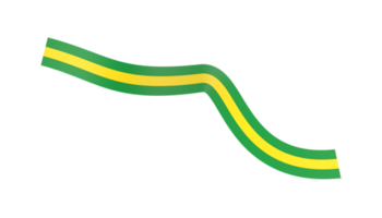 Bannerband mit brasilianischer Flagge png