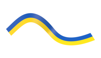 ukraine flag banner ribbon png