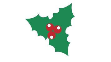 Holly berry Christmas icon. Element for design. Vector illustration