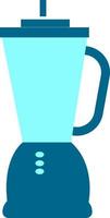 Blue blender, illustration, vector on white background.