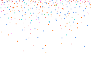 confettis lumineux colorés png