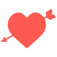 ícone de coração de seta png