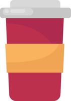 Coffee cup , illustration, vector on white background
