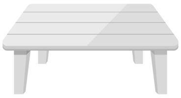 mesa de plástico blanco en blanco png