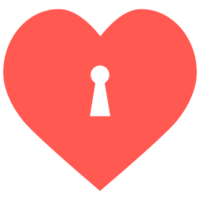 heart keyhole icon png