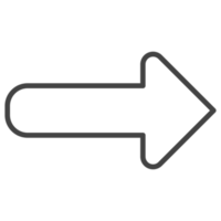 outline arrow icon png