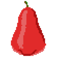 arte de píxeles de manzana rosa png