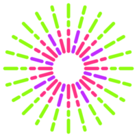 ícone de fogo de artifício colorido png