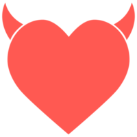 ícone de coração malvado png
