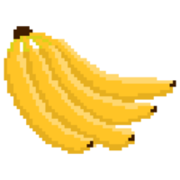 arte de píxeles de plátano png
