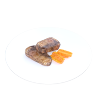 comida deliciosa renderização em 3d png