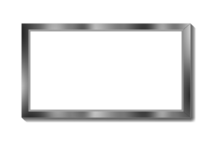 blank metal frame billboard png