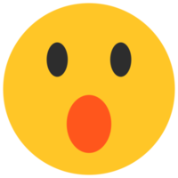 überraschtes Gesicht Emoji png