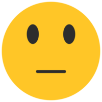 emoji de cara neutra png