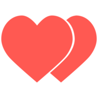 ícone de coração de casal png