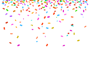 confettis lumineux colorés png