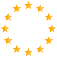 Stars in circle icon png