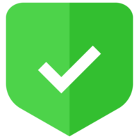 Check mark shield icon png