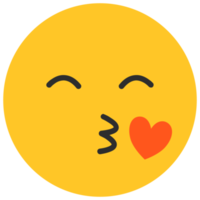 visage soufflant un baiser emoji png