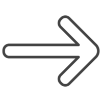 outline arrow icon png
