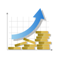 Money growth concept icon png