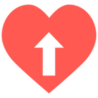 icône de téléchargement de coeur png