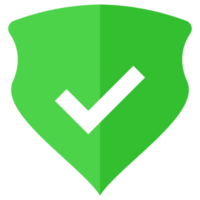 icono de escudo de marca de verificación png