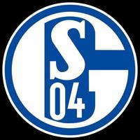 Frankfurt am Main, Germany - 10.23.2022 Logo of the German football club Schalke 04. Vector image.