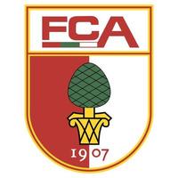 Frankfurt am Main, Germany - 10.23.2022 Logo of the German football club Augsburg. Vector image.