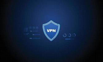 concepto de conexión segura vpn. Internet para proteger la privacidad de los datos o eludir la censura. vector